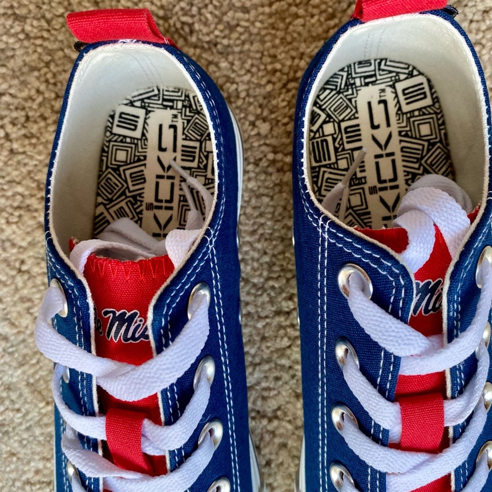 🆕 Ole Miss Rebels SKICKS Tennis Shoes Sneakers - Picture 6 of 11